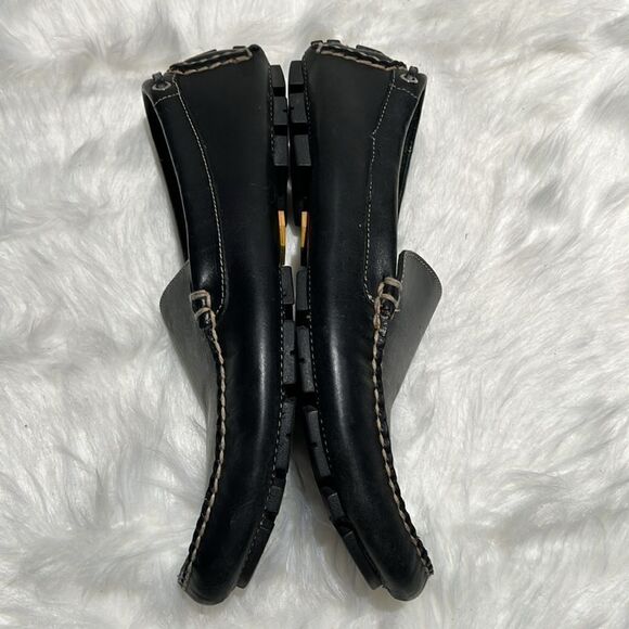 Black leather Bass driving shoes‎ Size 10M.  B80 main image 5
